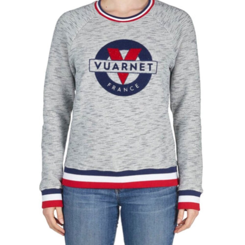 NWOT - Vuarnet France - Sweat Crew Neck Patch Logo - Women's XL